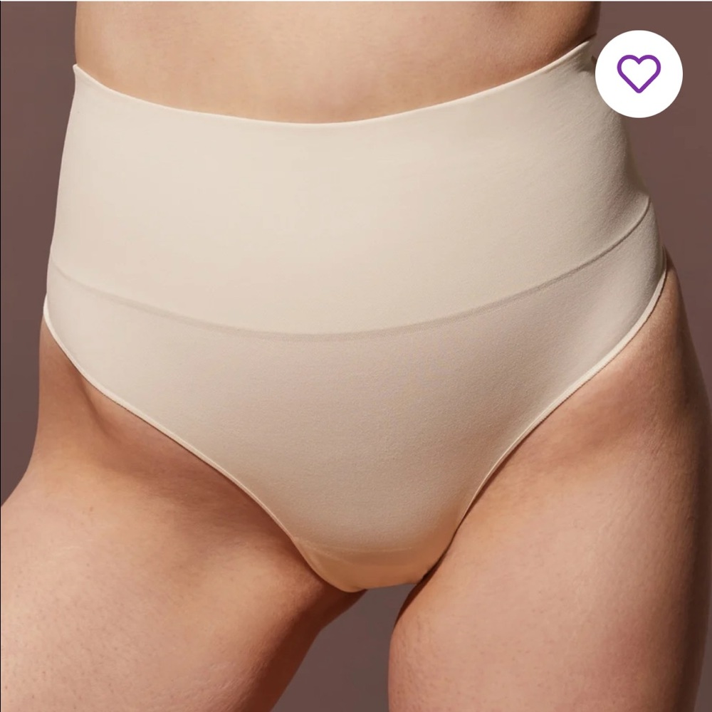 Yitty by Lizzo Nearly Naked Shaping High Waist Thong 1X/2X in Moody B*tch Taupe